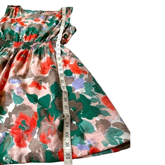 R N London Floral Sleeveless Elasticated Waist Dress Size M/L - Picture 10 of 11